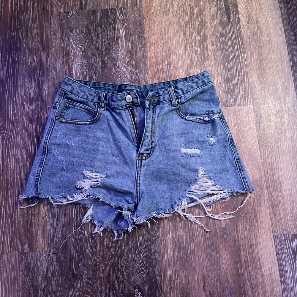 Jean shorts ripped